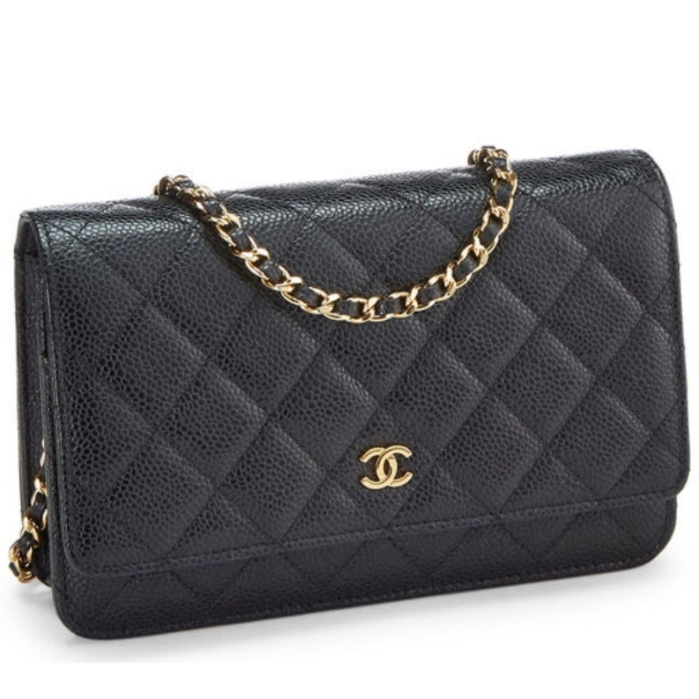 Chanel Black Quilted Caviar Leather WOC - Picture 2 of 10